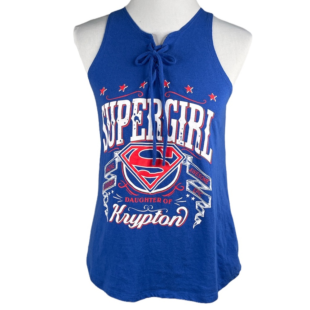DC Comics Supergirl Tank Top Blue Size Small